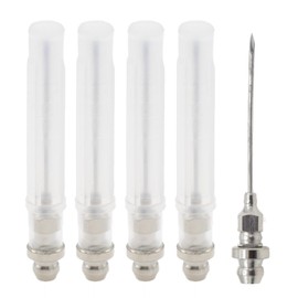 Joyangy Pack of 5 Portable Grease Gun Needle Tip, Grease Injector Needle for Sealed Bearing Grease 18 Gauge, Needle Grease Gun Tip Smoothly Inject Grease in Tight Spaces