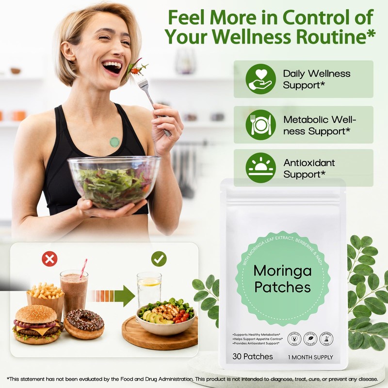 Moringa X Berberine Patches, Moringa Patches with Berberine & NAD+,