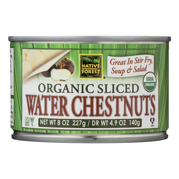Native Forest Organic Sliced Water Chestnuts, 8 Ounce Cans (Pack of 6)