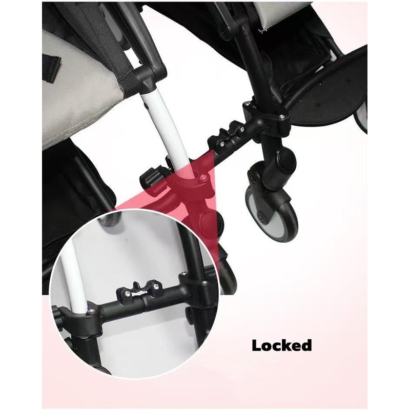 Twin Stroller Connector Side by Side, Universal Stable Baby Stroller