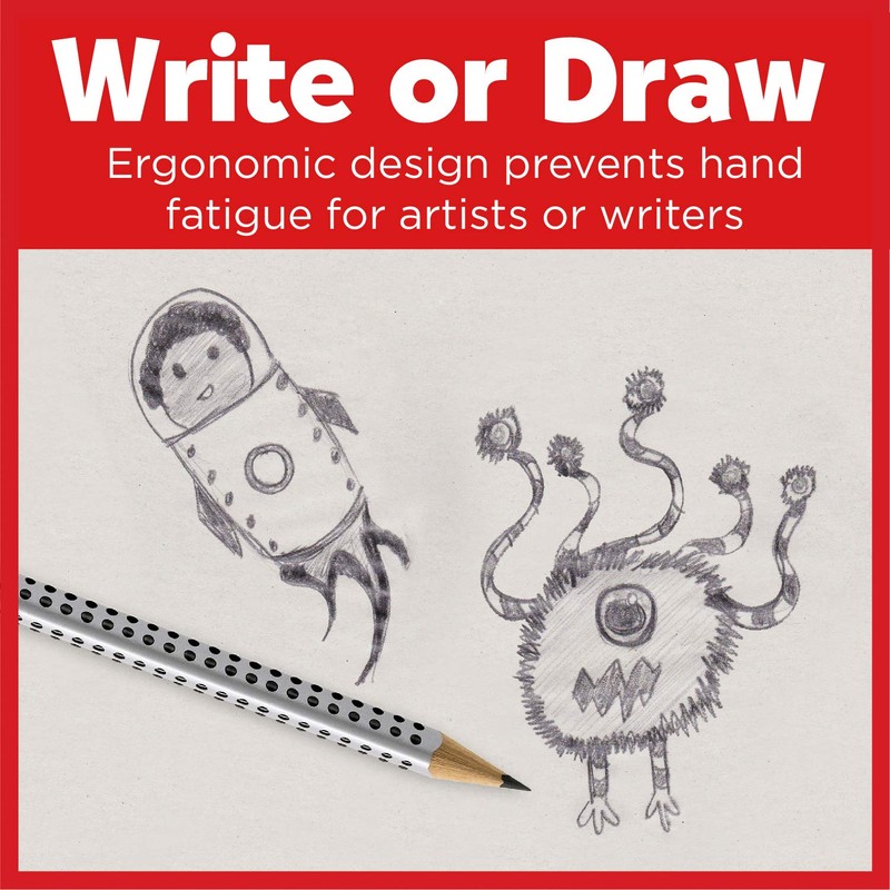 Faber-Castell Jumbo Grip Graphite No. 2 EcoPencils - 2 Count