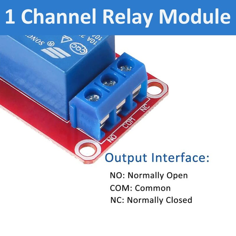 AEDIKO 4pcs DC 5V Relay Module - 1 Channel Relay