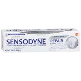 Sensodyne Repair & Protect Whitening Fluoride Toothpaste for Sensitive Teeth and