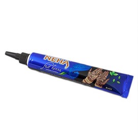 Neha Henna Tattoo Pen, Blue Black, Easy to Enjoy Tattooing and Disappearing in a Week with User Manual