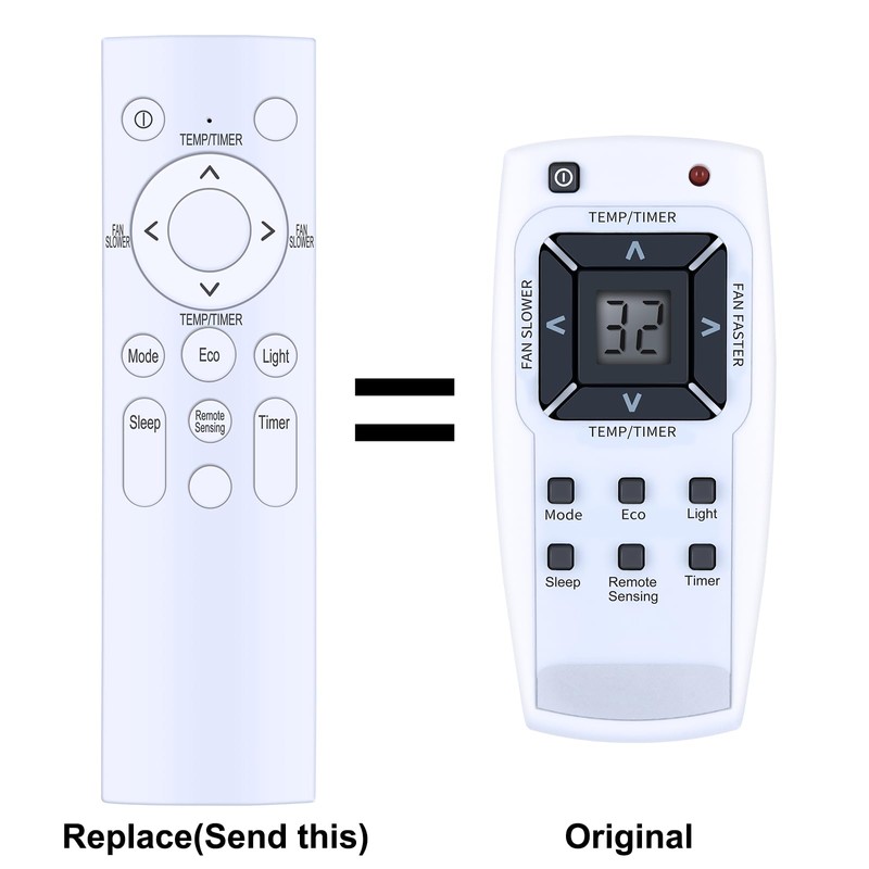 PZL RG63F/EF-ELD AC Replacement Remote Control for Frigidaire Window Room