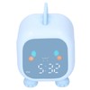 LED Alarm Clock Mini Portable Voice Control Temperature Display USB