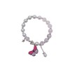 Butterfly Beaded Bracelet for Womenpopcorn Pearl Bead Butterfly Pendant Bracelet