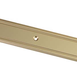 Gedotec Transition Profile Aluminium Transition Rail Perforated Floor Profile for Screwing - Super Flat | Width 30 mm | Anodised Aluminium Brass | 100 cm | 1 Piece - Compensation Profile for Vinyl - Laminate and Much More