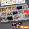 mxuteuk 502 Pcs Computer Screw Kit Motherboard Laptop Case Fan