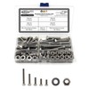 120-Piece Set of Hexagon Screws DIN 933 + Hex Nut
