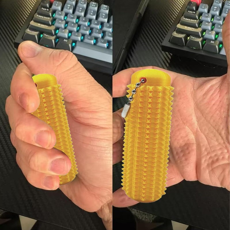 4 Stücke Skills Borderline Igelball, 3D-gedruckter Ventilations-Schlüsselanhänger Spiky Grippie Stim