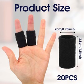 Giantree 20 Stück Fingerschutz, Elastische Fingerschützer Finger Sleeves Für Fingergelenke Schützen Finger Sleeves Fingerlinge Den Sport Zur Linderung Fingerschmerzen