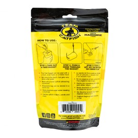 Team Catfish Fiber Nuggets (Gizzard Shad Flavor) Includes 6-ounce resealable bait bag and 2 Jackhammer Hooks