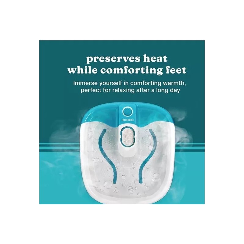 Homedics Bubble Mate Foot Spa with Heat Massage and Removable
