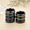 Men's fashion Classical Black Stainless Steel Ring Plain Wedding Band