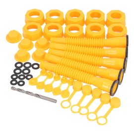 Gas Can Spout Kit, 5 Sets 8.1in Hose Gas Can Nozzle Replacement, Anti Spill Gas Can Spout for 1 2 5 10 Gallon Fuel Cans