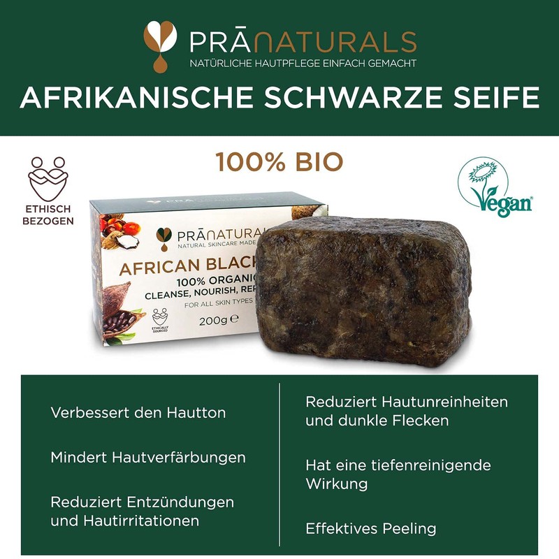 PraNaturals Organic African Black Soap