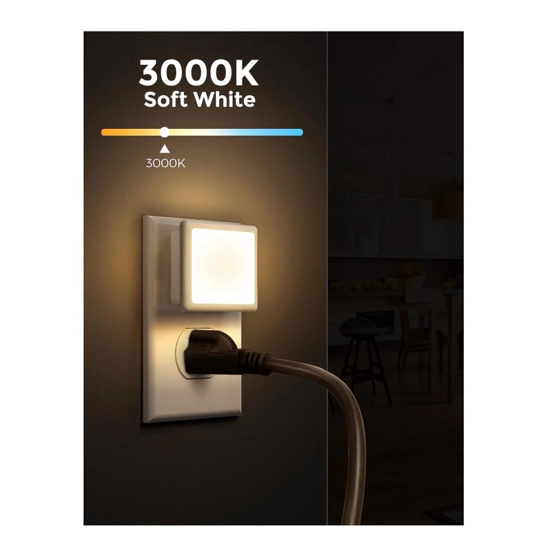 L LOHAS LED Night Lights Plug into Wall 2-Pack, 0.3W