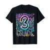 Tie Dye 3rd Grade Typography Team Third Grade Teacher T-Shirt