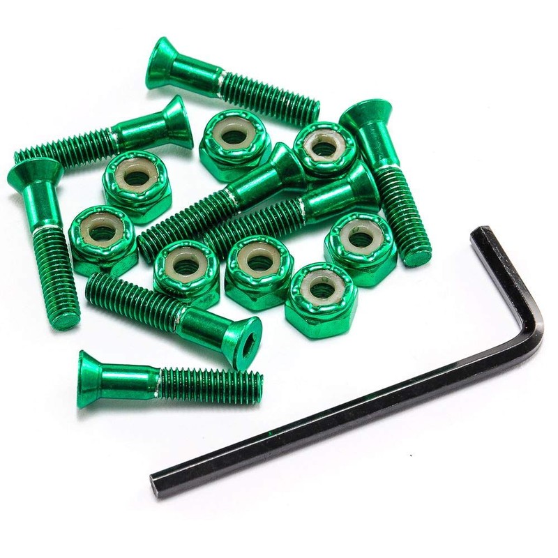 Venom Premium 1" - Allen Key Anodised Skateboard Deck Bolts/Screws/Hardware