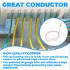 OHLECTRIC 9 Inch Bare Copper Wire - 18 Gauge Ground