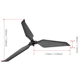 Drone 3 Blade Propeller Carbon Fiber Quick Release 8743 Noise Reduction 3 Blade Propeller forMavic 2 Pro/Zoom