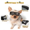 PETLESO Dog Goggles Small Breed, UV Protection Dog Sunglasses for