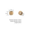 500 Pcs 3.0mm Micro Link Rings Beads Non-Silicone Lining Copper