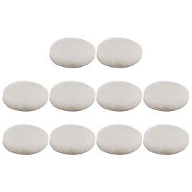 sourcing map 10pcs Wool Buffing Pads, 5 inch Polishing Pad Car Auto Buffing Pads Wool Polishing Buffing Pad Hook and Loop for Car Polishing, Buffing and Cutting