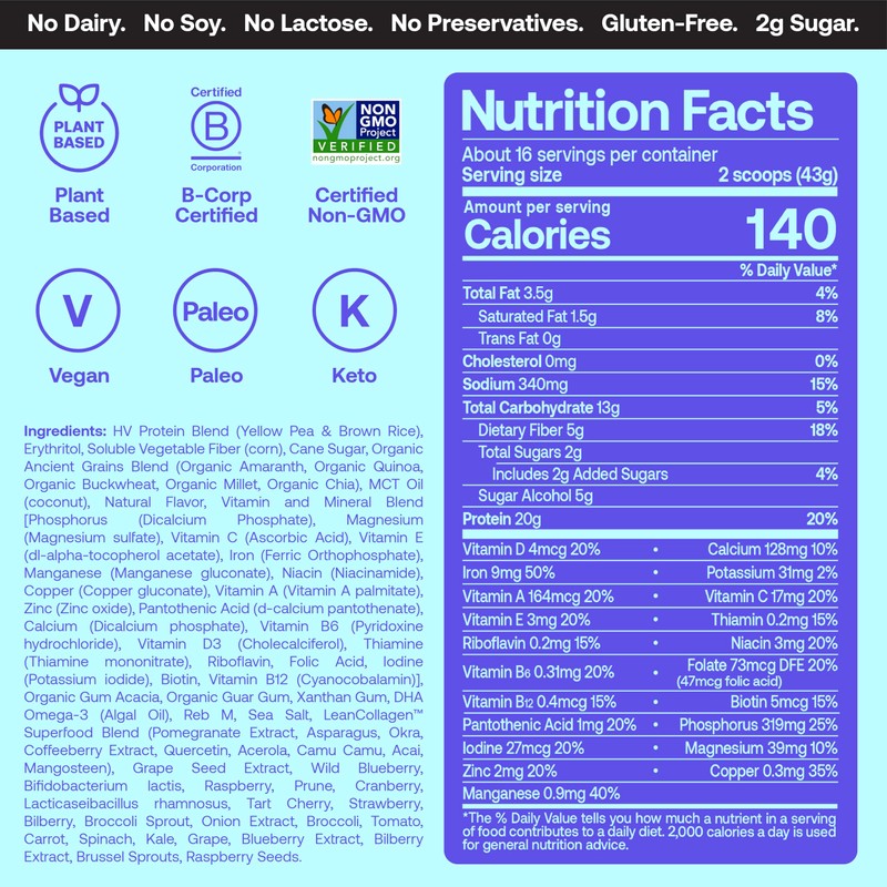 Happy Viking Happy Viking Vanilla Plant Protein Powder, Created by