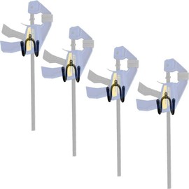 4 Pack Bar Clamp Wall Hanger Wall Storage Clip Bar Clamp Wall Rack Wall Mount Storage Utility Hooks, for Bar Clamp and other woodworking tools, Hang Heavy Tools for Up to 20lbs - No Bar Clamps