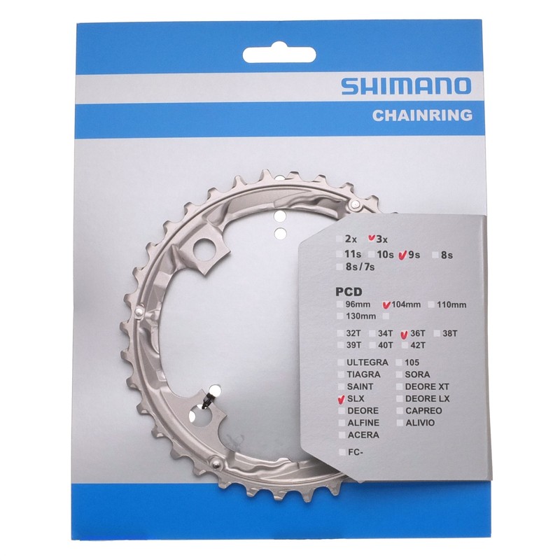 SHIMANO Unisex Adults Deore Fc-m617 Chain ring, Black, 22 Z