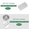pzsmocn 200Pcs/50Sets JST CH 3.96mm Pitch 2 Pin Female Shell