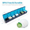 2-Pack Weekly Large Pill Organizer for Travel, 7 Day Jumbo