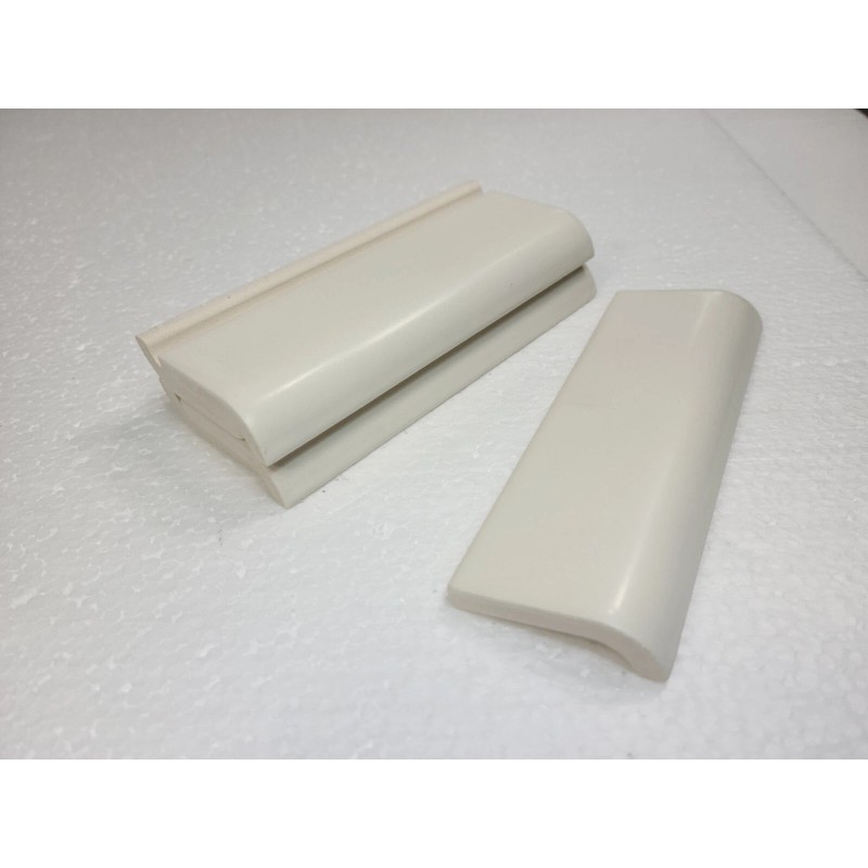 Daltile Light Bone Biscuit Ceramic Tile Mud Cap Backsplash Subway