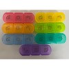 Pill Box Organizer 3 Times a Day Travel Pill Box