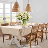 XWZO Table Cloth Square Solid Table Cover Water Resistant Table