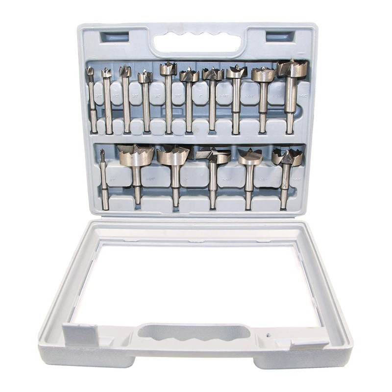 New 16pc Forstner Drill Bit Set Woodworking Hole Saw Wood