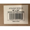 Winco Choice 18" x 24" x 1.75" Medium Tan Wooden