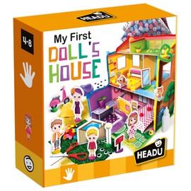 Headu My First Doll's House, Educational Toys for Boys and Girls Ages 4-8 Years Old, Preschool Learning Toys, Teacher Homeschool Supplies, Birthday