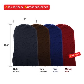 Unisex Stretchable Dreadlocks Cap – Soft, Lightweight, Durable, and Comfortable for Nighttime Wear (US, Alpha, One Size, Big, Dark Brown)