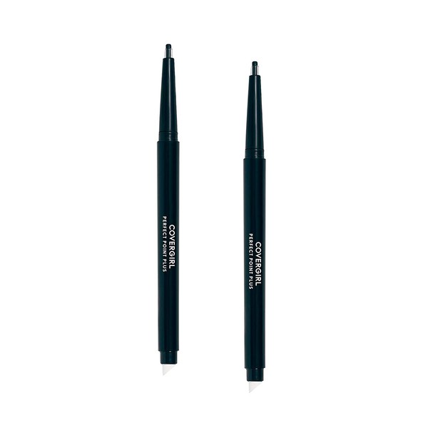 COVERGIRL Perfect Point Plus Self-Sharpening 2-pack Eyeliner Pencil, Long-Lasting, Easy