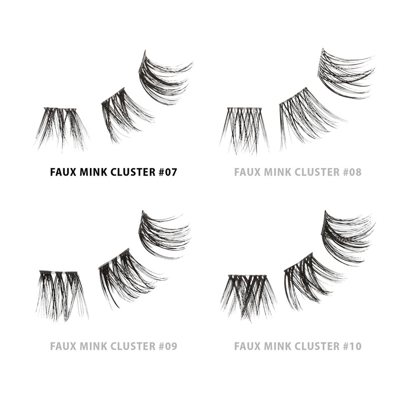 VLuxe Extended Clear Band Faux Mink Cluster, Ultra Comfort False