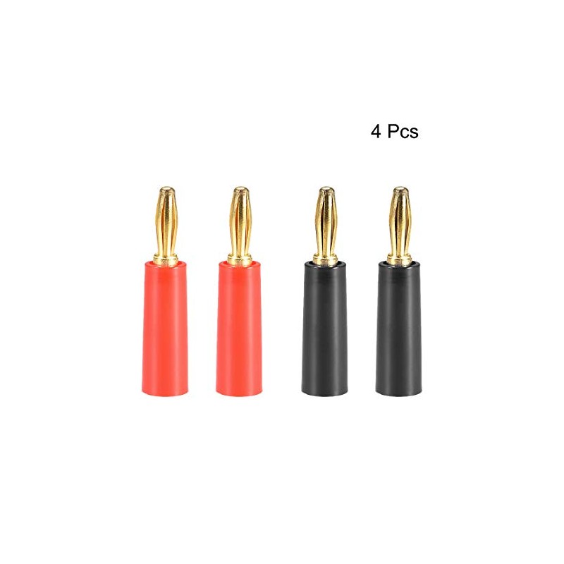 sourcing map 4 Pieces 4 mm Banana Plug Speaker Plug