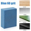 PEUTIER 5x4x2cm Gummy Rubber Abrasive Stone, Blue, 60 Grit, Snowboard