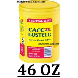 Café Bustelo Cafe Bustelo Festival Size Dark Roast Ground Coffee, Espresso 46 oz