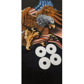 DuPont 4 PACK TEFLON WASHER 1/16 THK X 3/8 ID X1-3/8 OD  FREE SHIPPING MADE IN THE USA