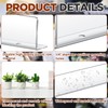 Vercraft 10 Pcs Clear Gondola Shelf Front Fence for Gondola