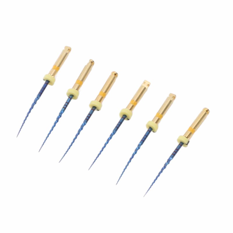 6pcs F1 Endodontic Canal Files Stretchy Metal Portable Rustproof Endodontic