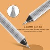 12pcs Press Gel Pen 0.38MM Black Ink Fine Point Pen